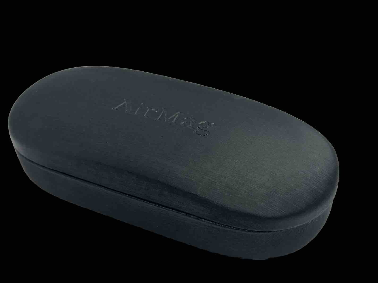 NEW Air Mag Hard Clamshell Spring Closure Sunglasses Case & Cloth