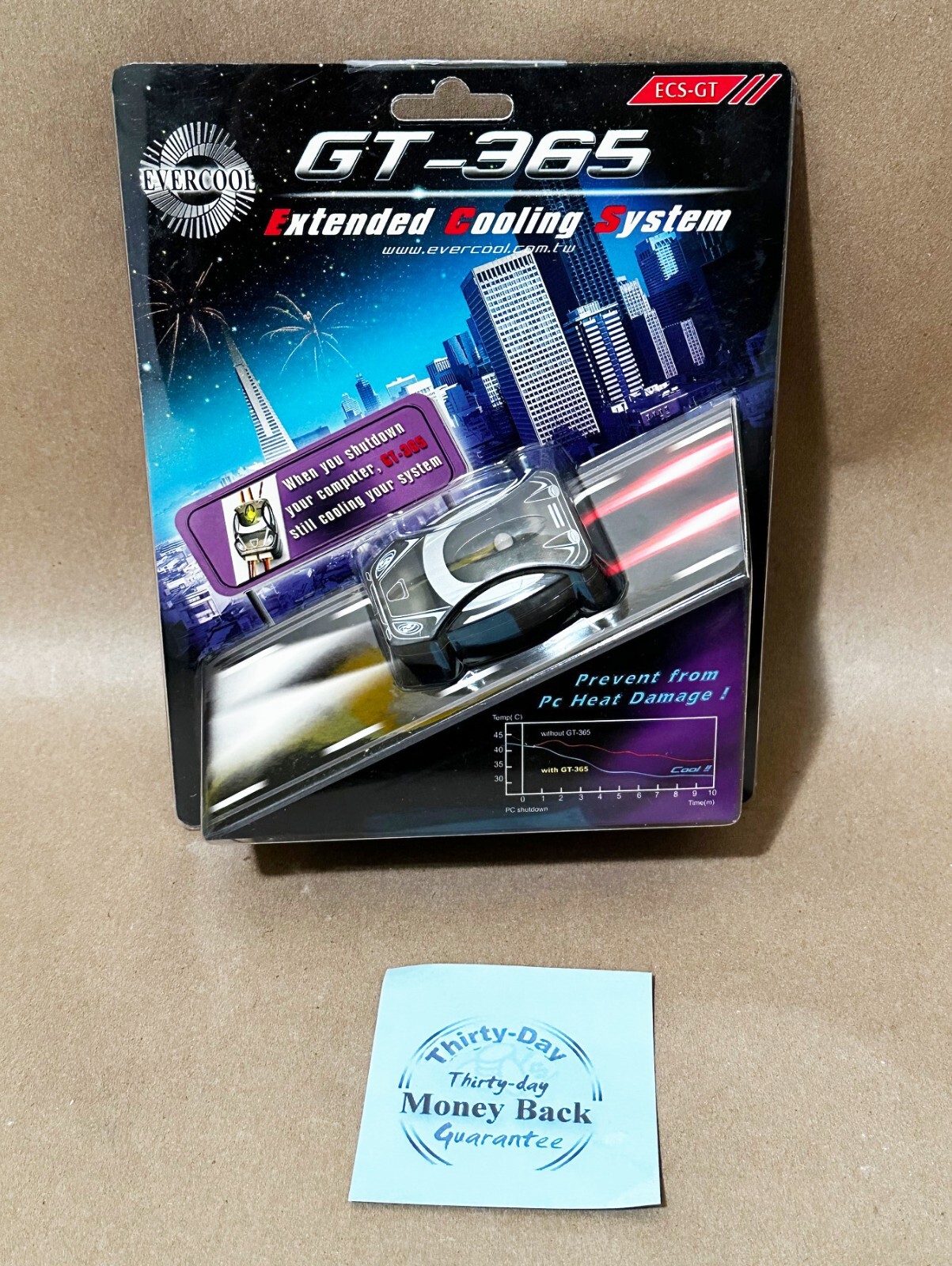 NEW Evercool GT365 LED Extended Gaming System Shutdown PC Cooling Fan Controller