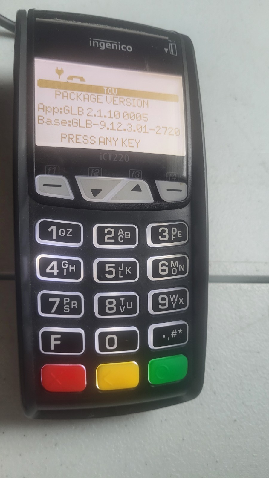 Ingenico Payments Credit Card Reader Payment Machine