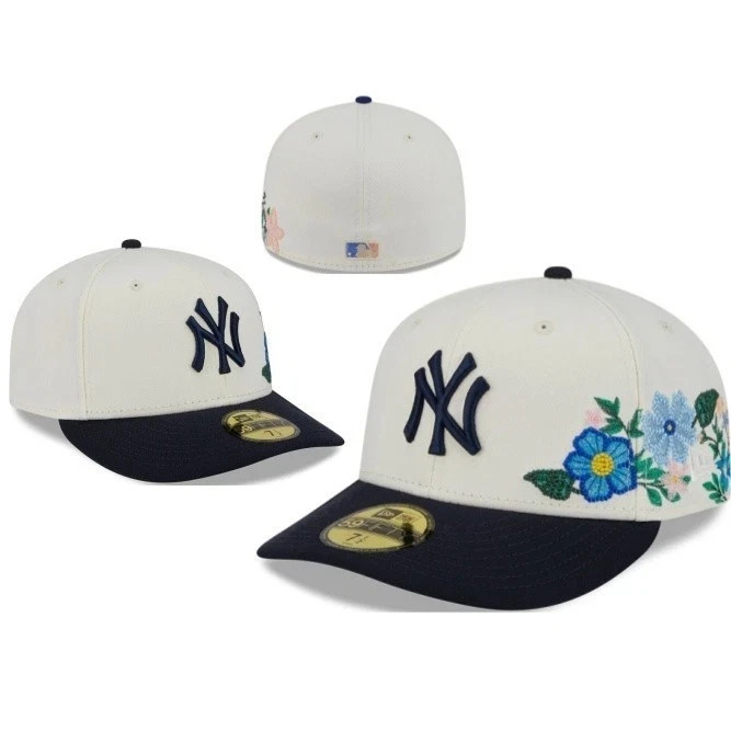 Men's New York NYY MLB Yankees Basic 59FIFTY Fitted Cap - 5950 Baseball Hats NWT