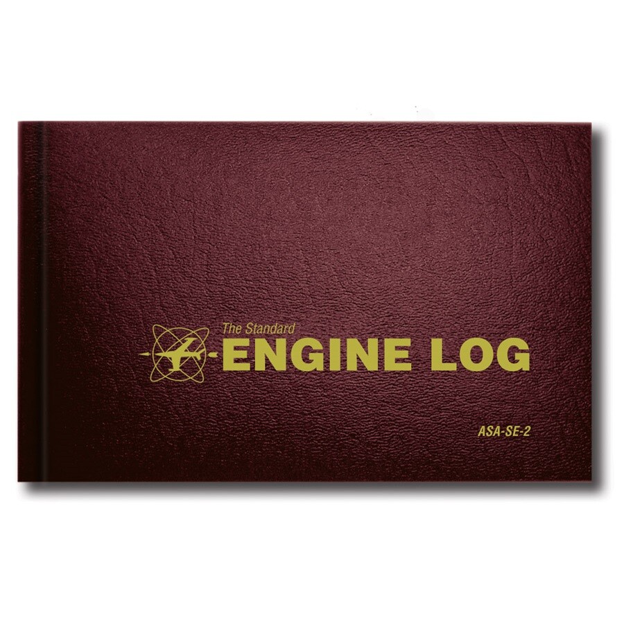 ASA Engine Log - Logbook SE-2 (Red, Hardcover, 96 pages)