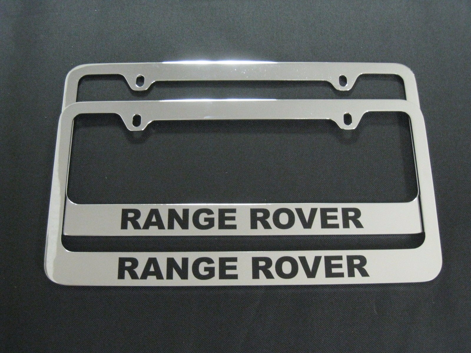 2 RANGE ROVER metal Chrome License Plate Frame