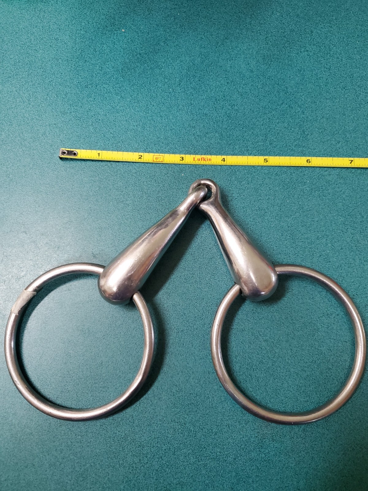 *KORSTEEL Hollow Mouth O RING SNAFFLE BIT, 4.75"