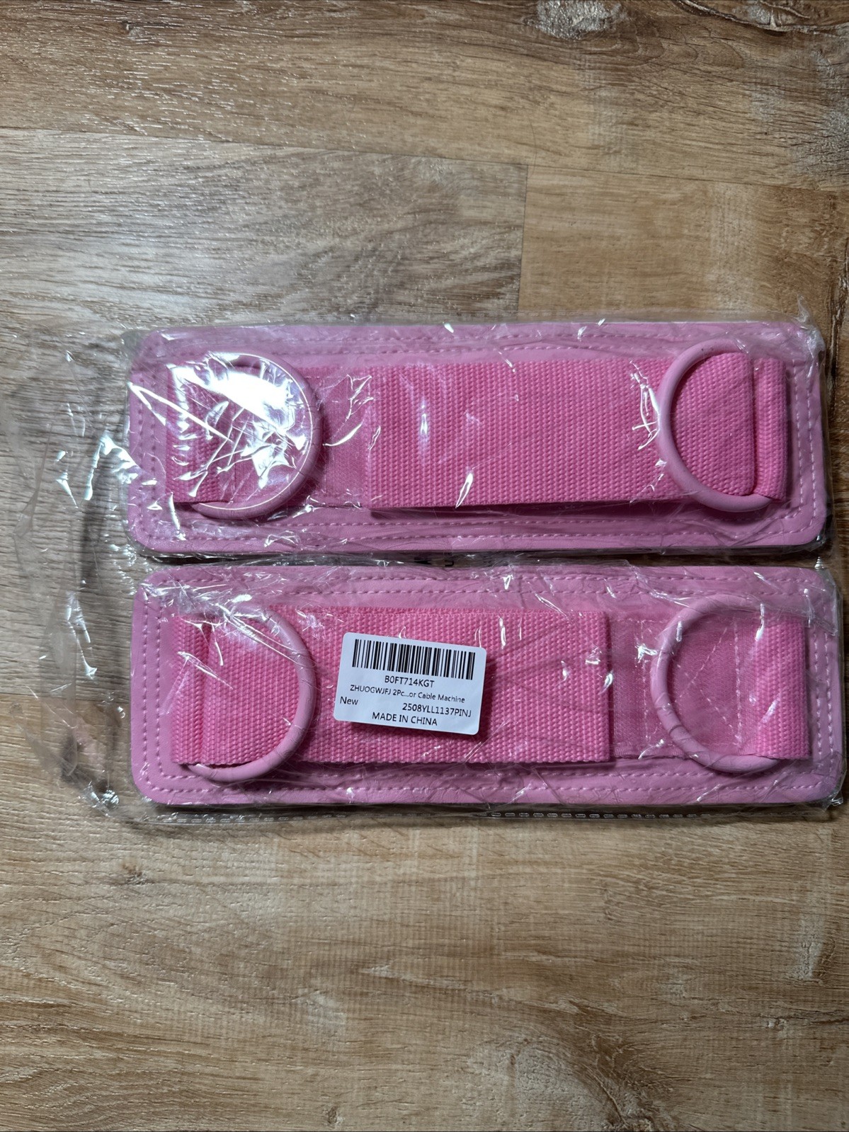 Ankle Straps Cable Machine Attachment For Gym Ankle Straps For Workout Pink New