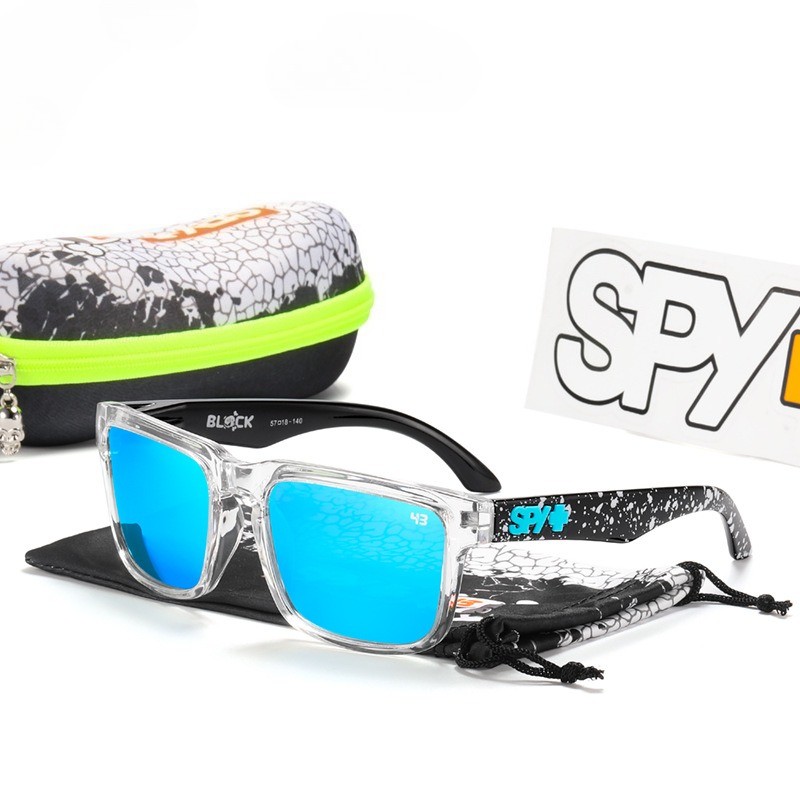 New Spy Polarized Sunglasses Men Classic Ken Block Unisex Square -- Original Box
