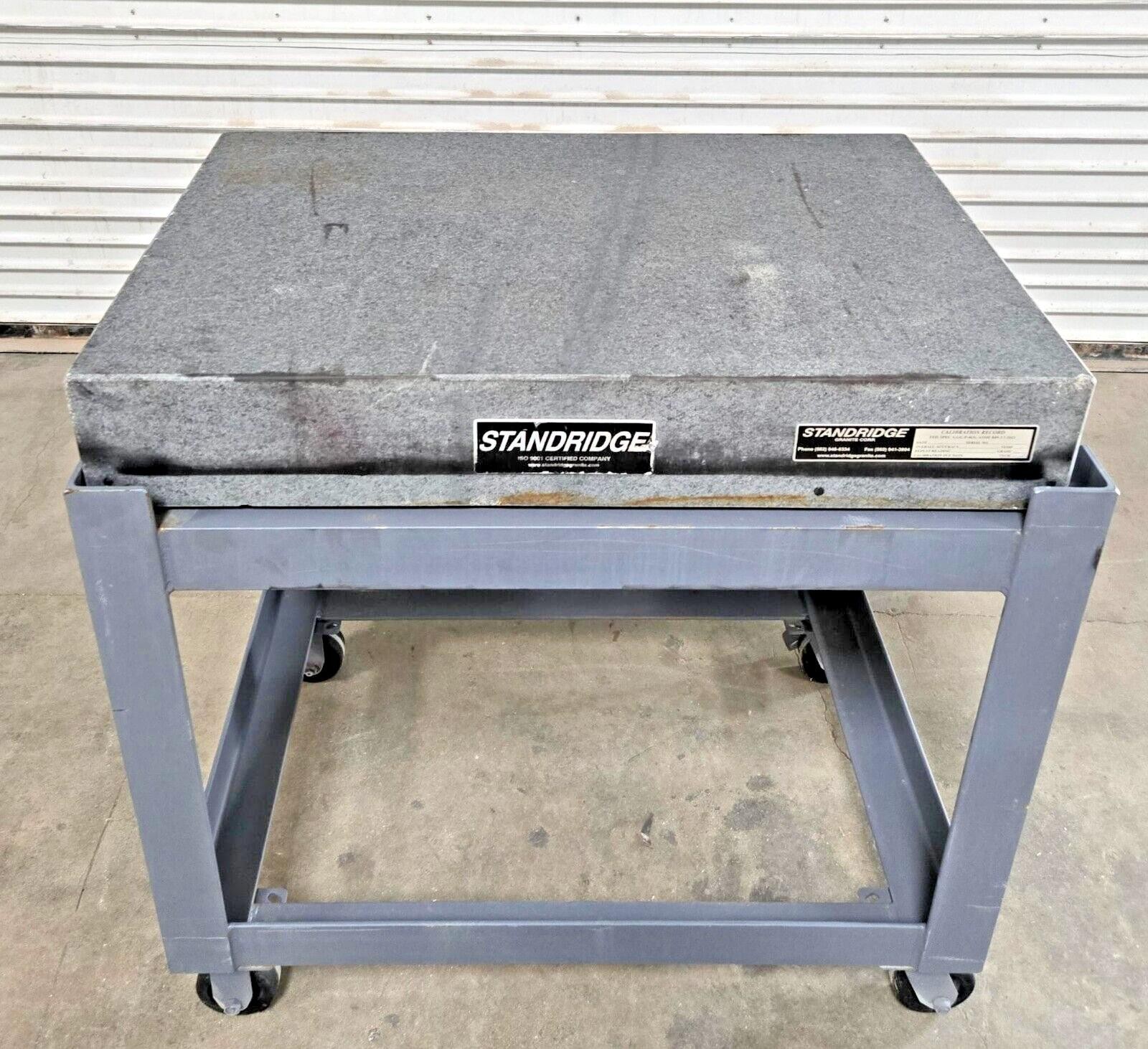 Standridge PRECISION Granite Table Surface Inspection Plate 36" x 24" x 6"
