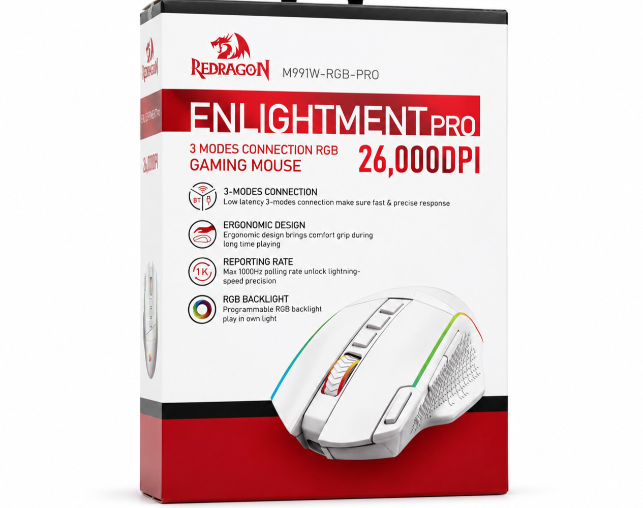 Redragon M991W-RGB-PRO Enlightenment Pro Gaming Mouse