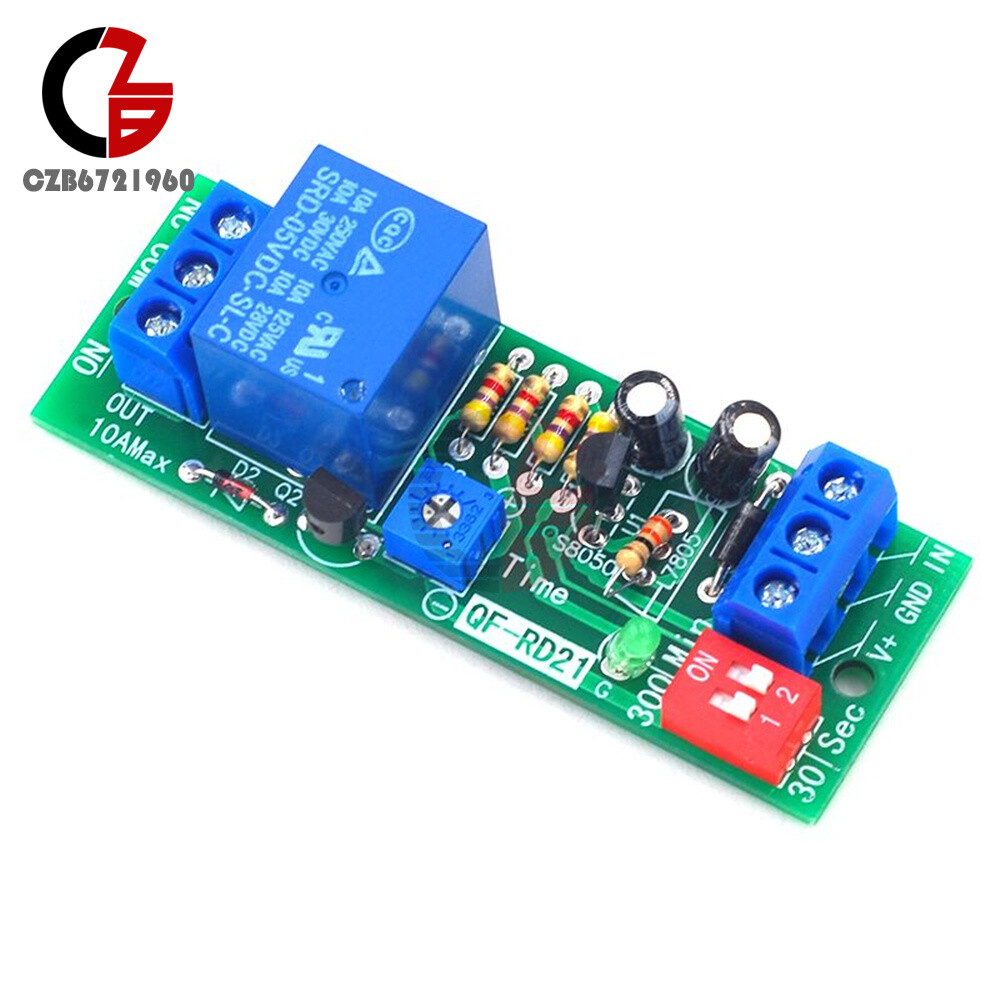 DC 5V/12V/24V Adjustable Time Delay Timing Timer Relay Switch Turn ON/OFF Module