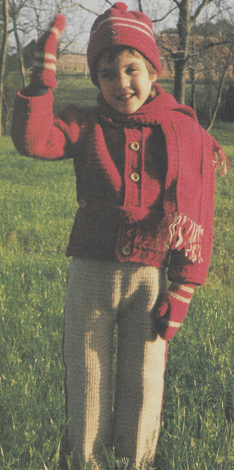 Boy's Fal Outfit crochet pattern instructions