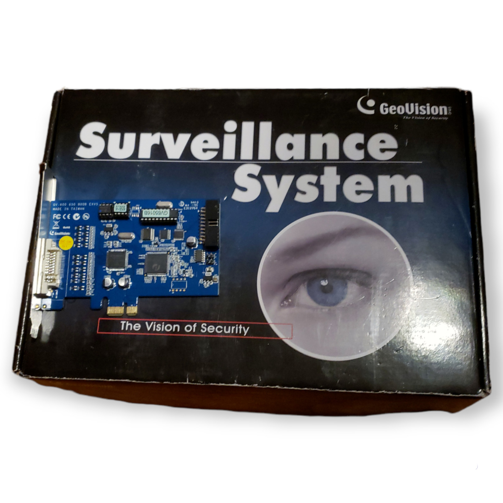 Genuine Geovision GV-650B EXV5.10 16 Ch Hybrid PCI-e V8.6.2 DVR Card Win 7 8 10