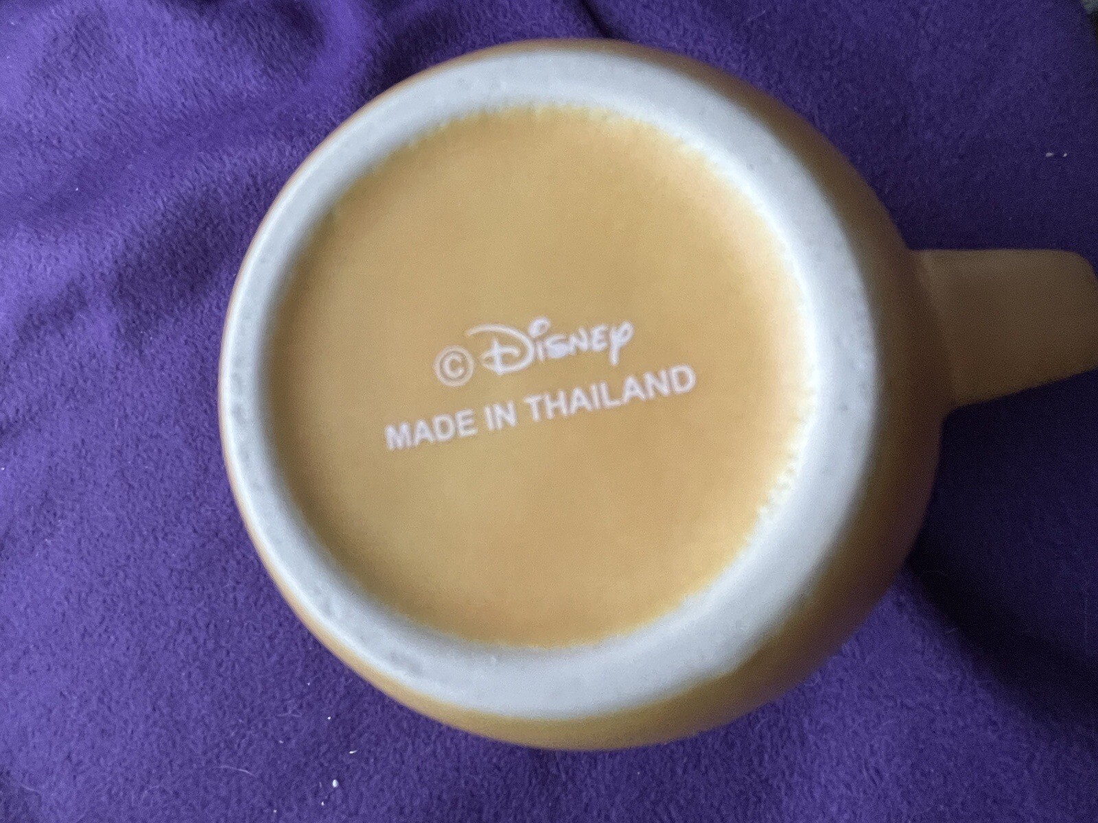 Disney Store 1990 Yellow Mickey Mouse Mug