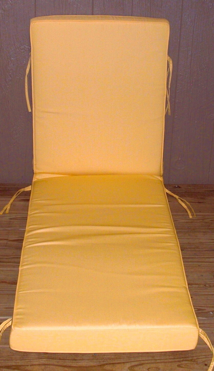 Sunbrella® Outdoor Patio Chaise Cushion ~ Canvas Buttercup ~ 23 x 80 x 4 NEW