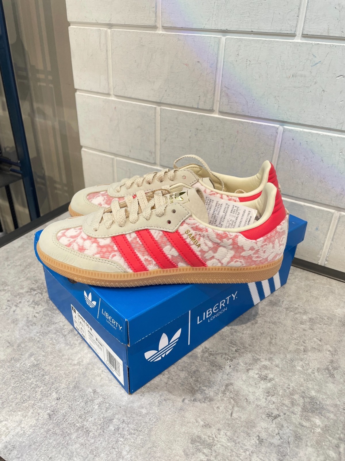 Adidas Samba Og Liberty London Better Scarlet Women's - JR8841 Shoes