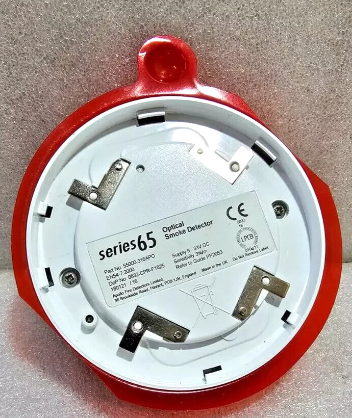 APOLLO 55000-316 APO SERIES 65 OPTICAL SMOKE DETECTOR