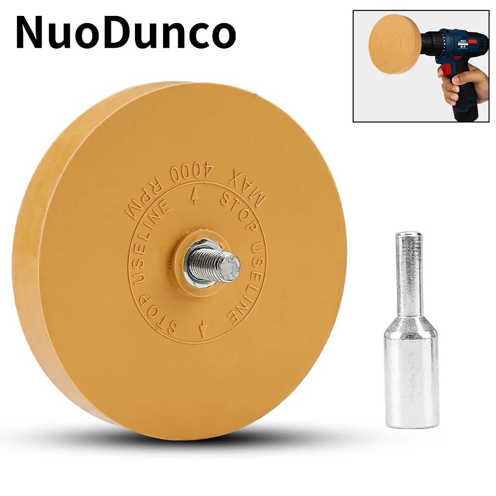 90mm Decal Remover Eraser Wheel Vinyl Adhesive Sticker Removal Drill Tool