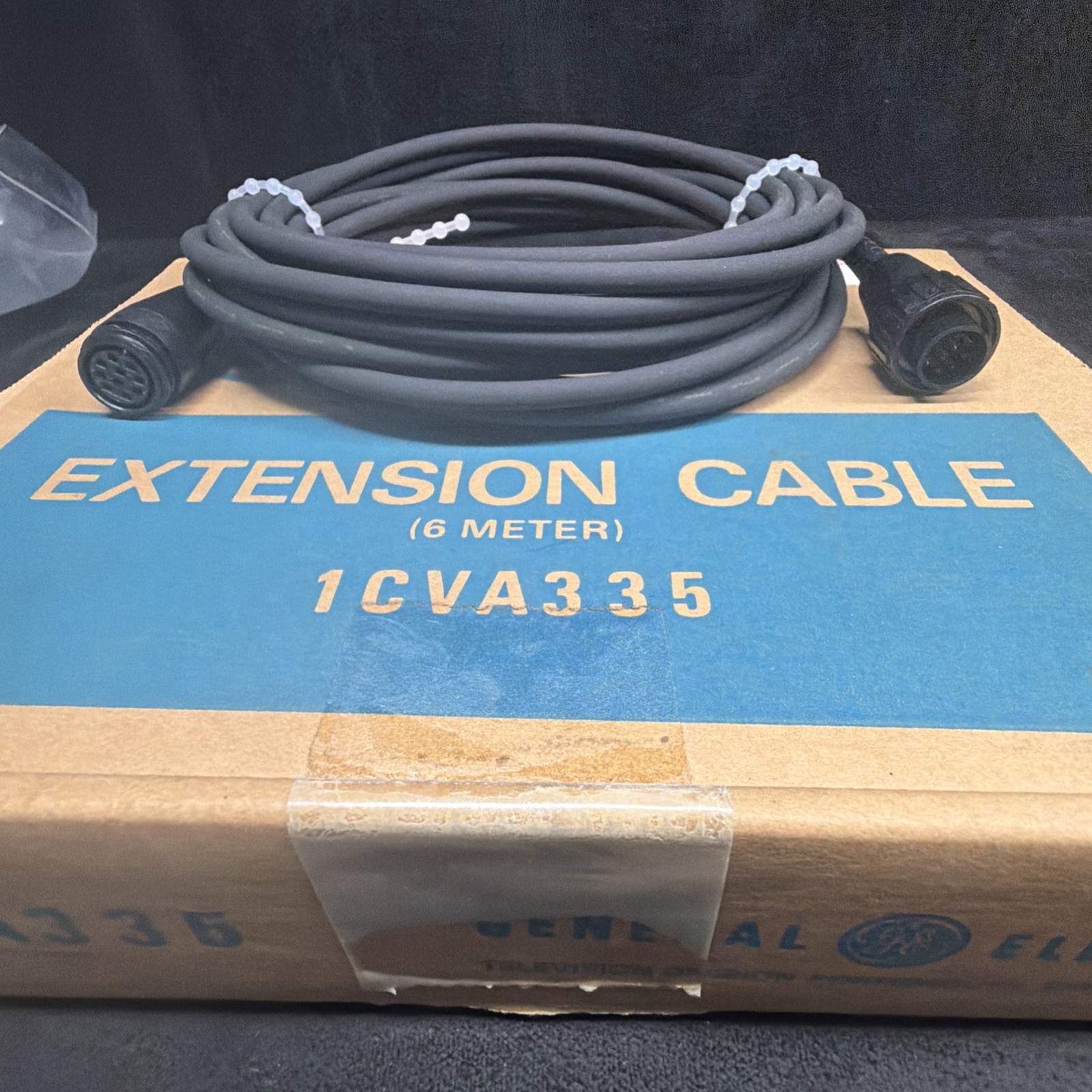 GE 1CVA335 9-Pin Medical Extension Cable 6m Male to Female Hitachi E41447