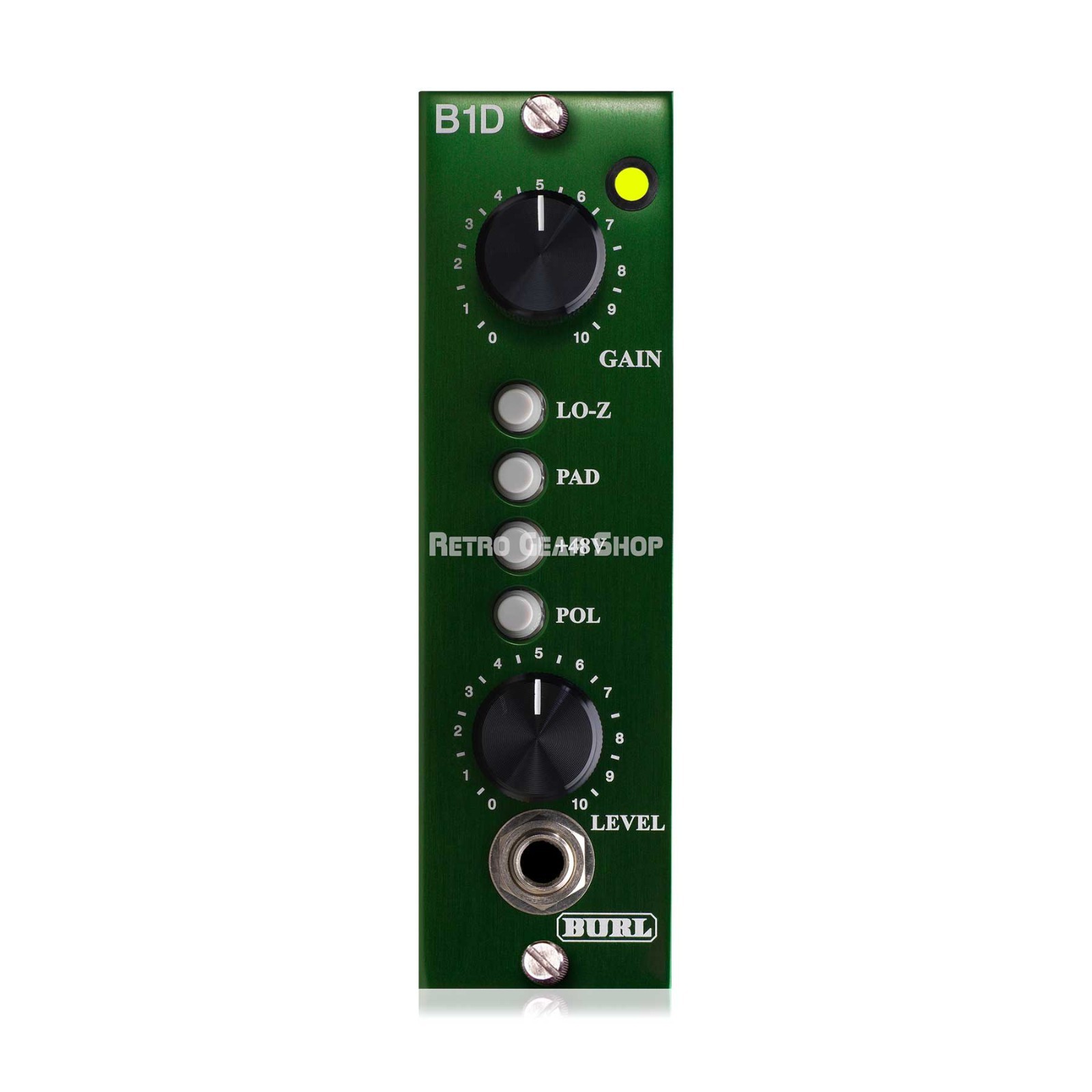 Burl Audio B1D Microphone Pre Amp / DI 500 Series with BX4 Steel Transformer