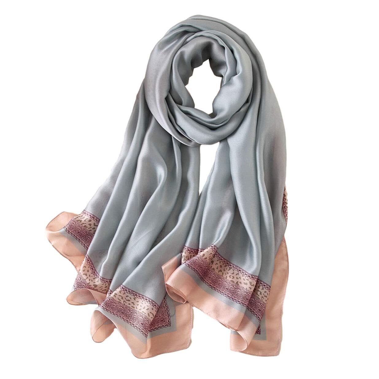 Silk Scarf 100% Mulberry Silk Fashion Scarves Long Lightweight Shawl Wrap