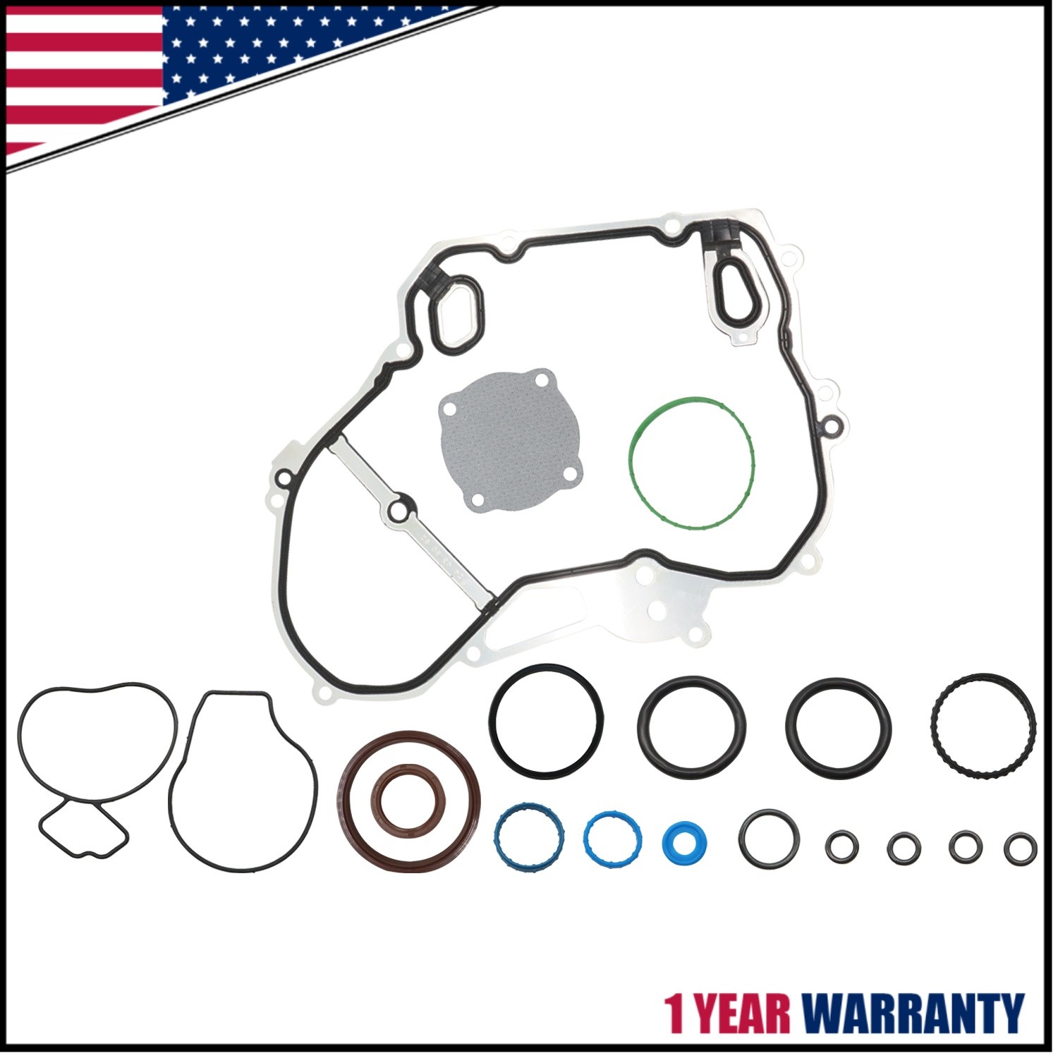 Timing Cover Gasket Set For 2006-2017 Chevrolet Equinox GMC Terrain 2.0L-2.4L