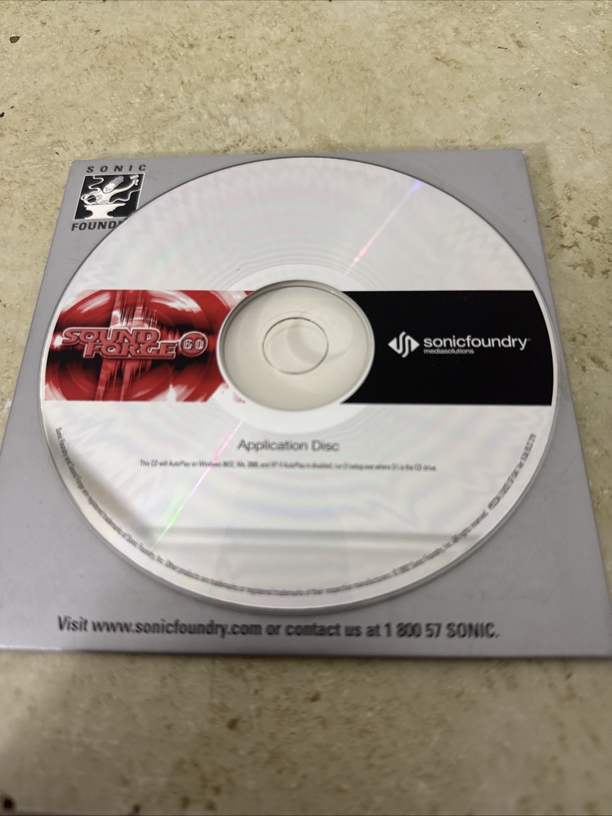 Sonic Foundry Application CD