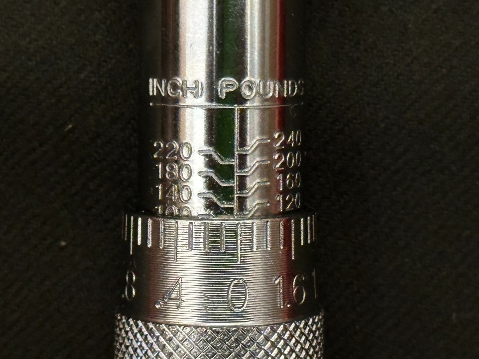 Nelko 1/4" drive inch pound click type torque wrench