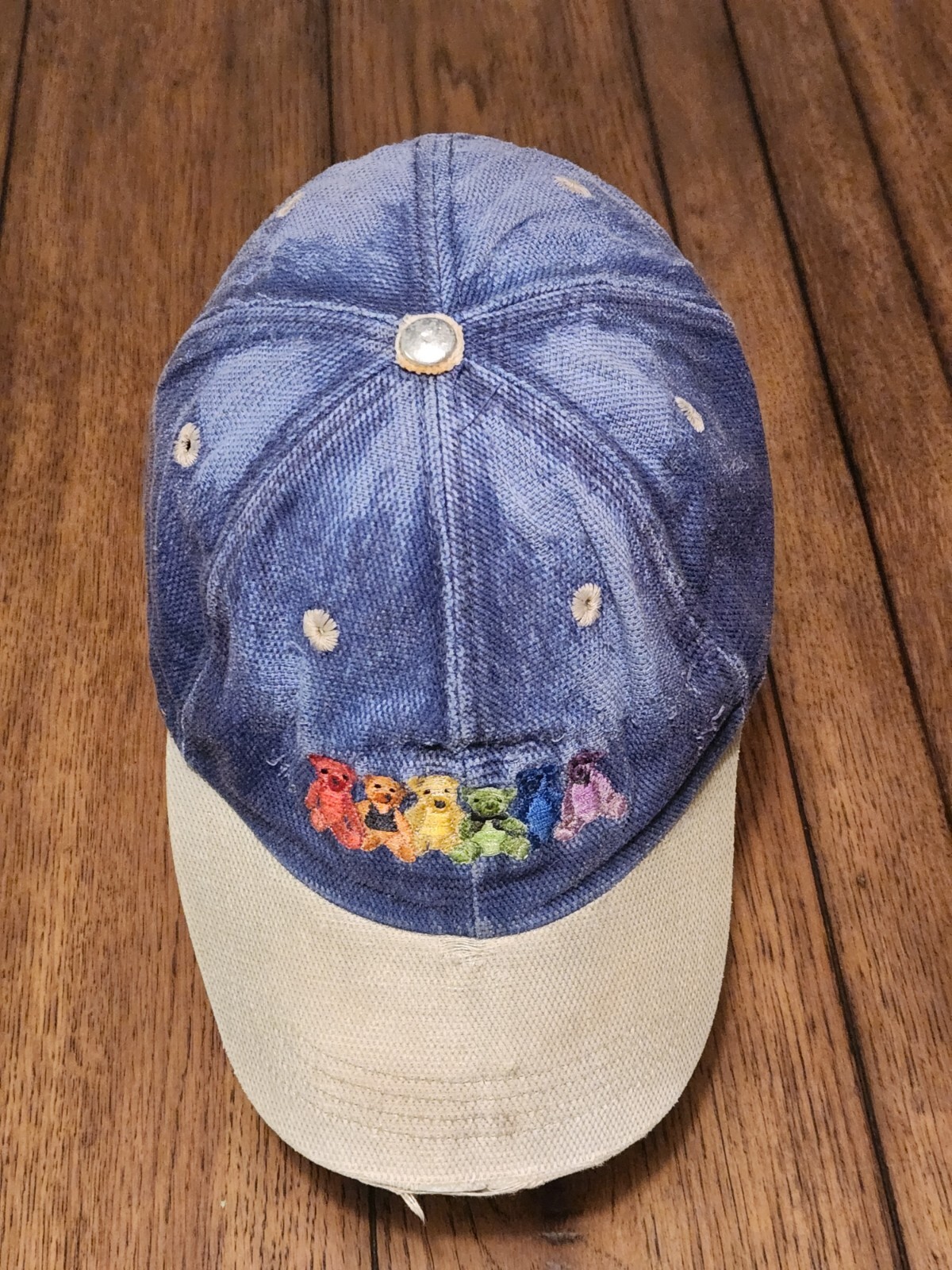 Grateful Dead Adj. Vtg. Concert Bear Hat San Sun DEAD HEAD memorabilia