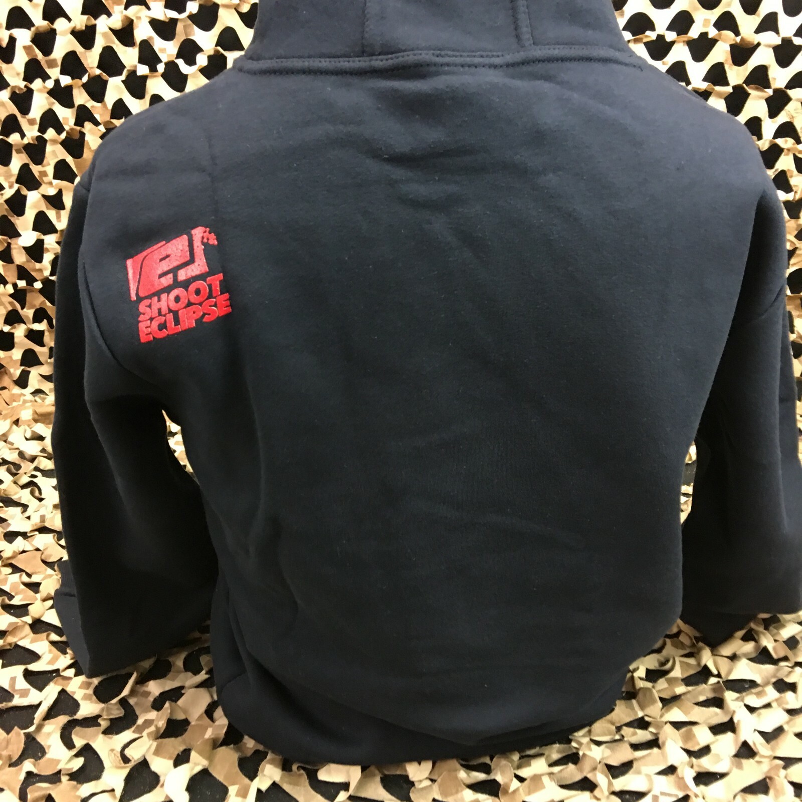 NEW MEDIUM Planet Eclipse Highrise Hooded Sweatshirt - Navy