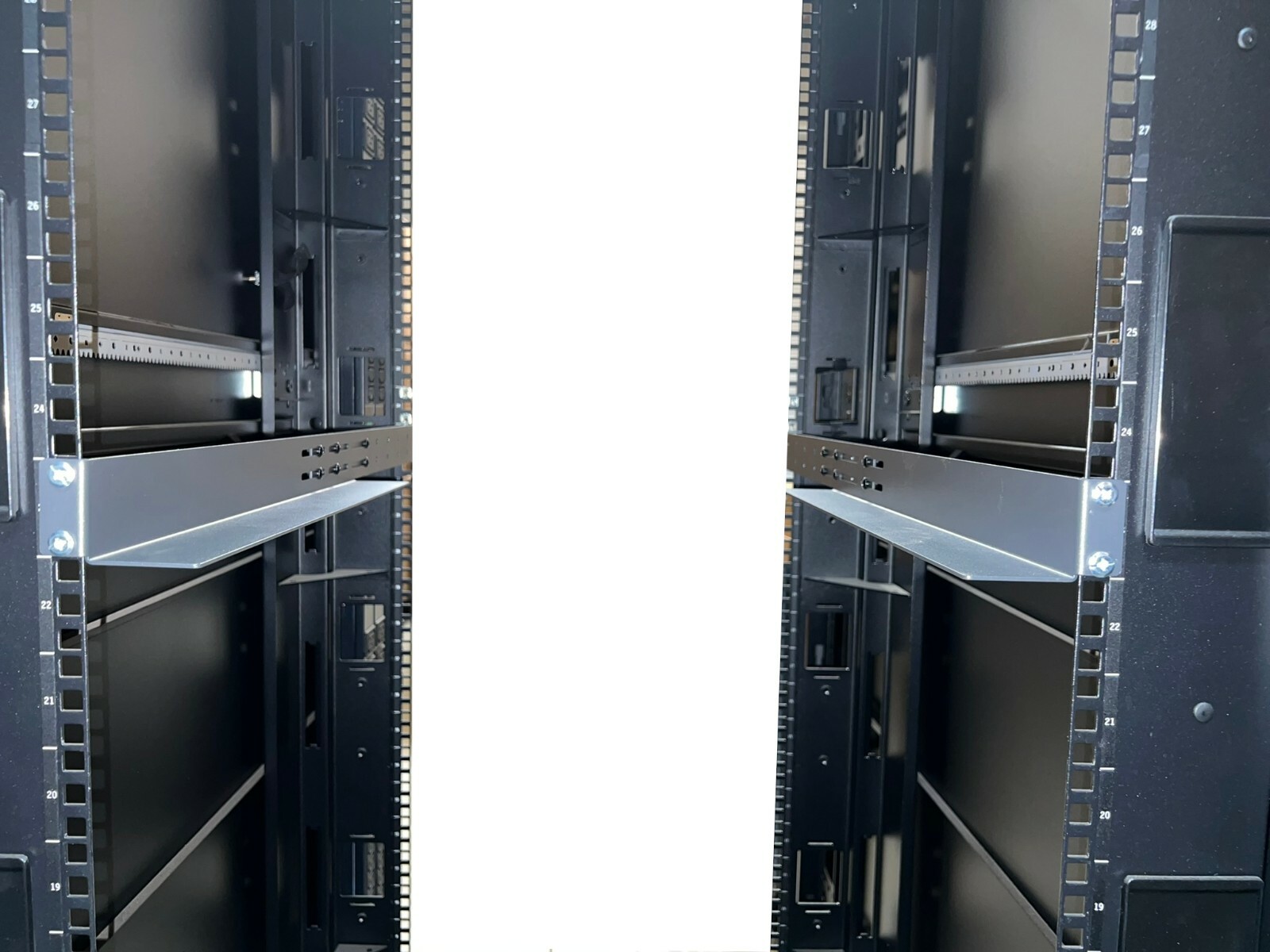 2 Sets, Brand New 1U Rack Mount 4-Post Server Shelf Adjustable Rails