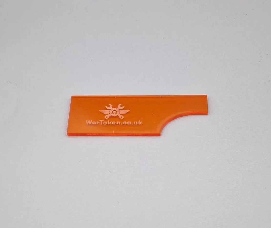 Wargame Measurement Gauge Tool - Acrylic Range Finder for Wargaming