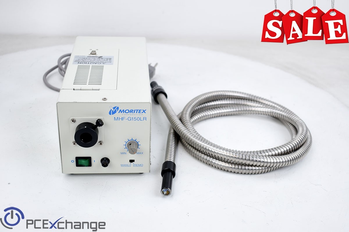 Moritex MHF-G150LR MHFG150LR Fiber Optic Light Source W/ Fiber Optic Cable