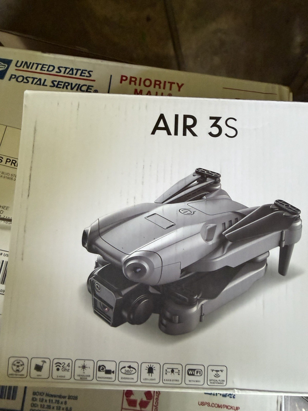 AIR 3S Ready to Fly WiFi FPV Camera Drone w/ Controller Optical Flow LED