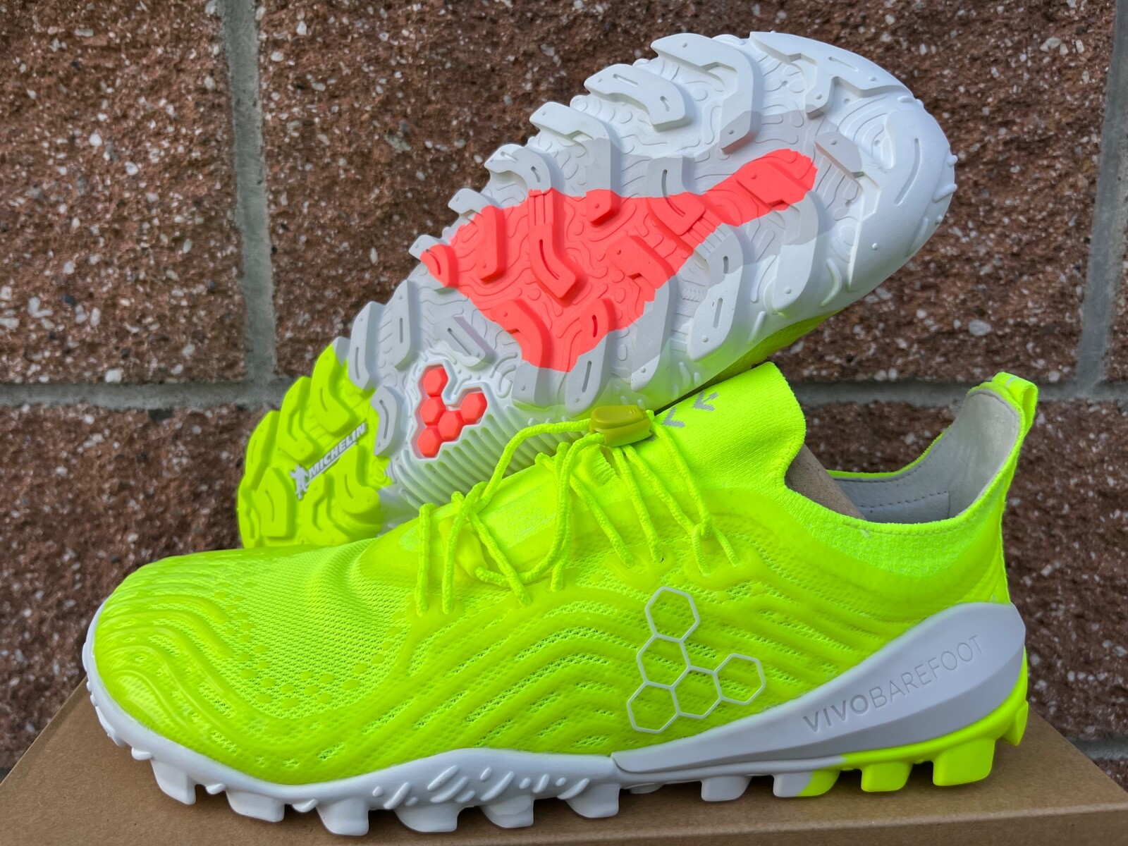 Womens Vivobarefoot Hydra ESC Safety Yellow Neon Green Volt Minimalist Shoes