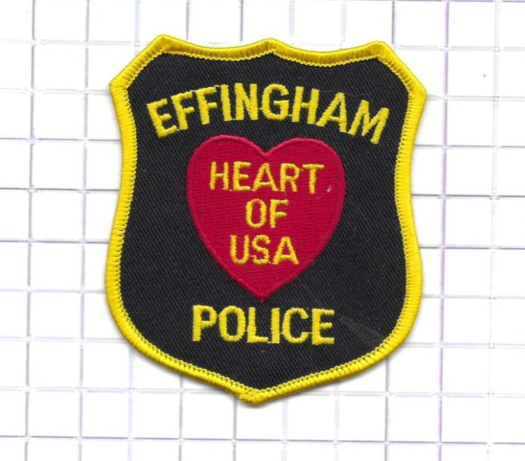 Police Patch - Illinois - Effingham Heart of the USA 3 1/2"