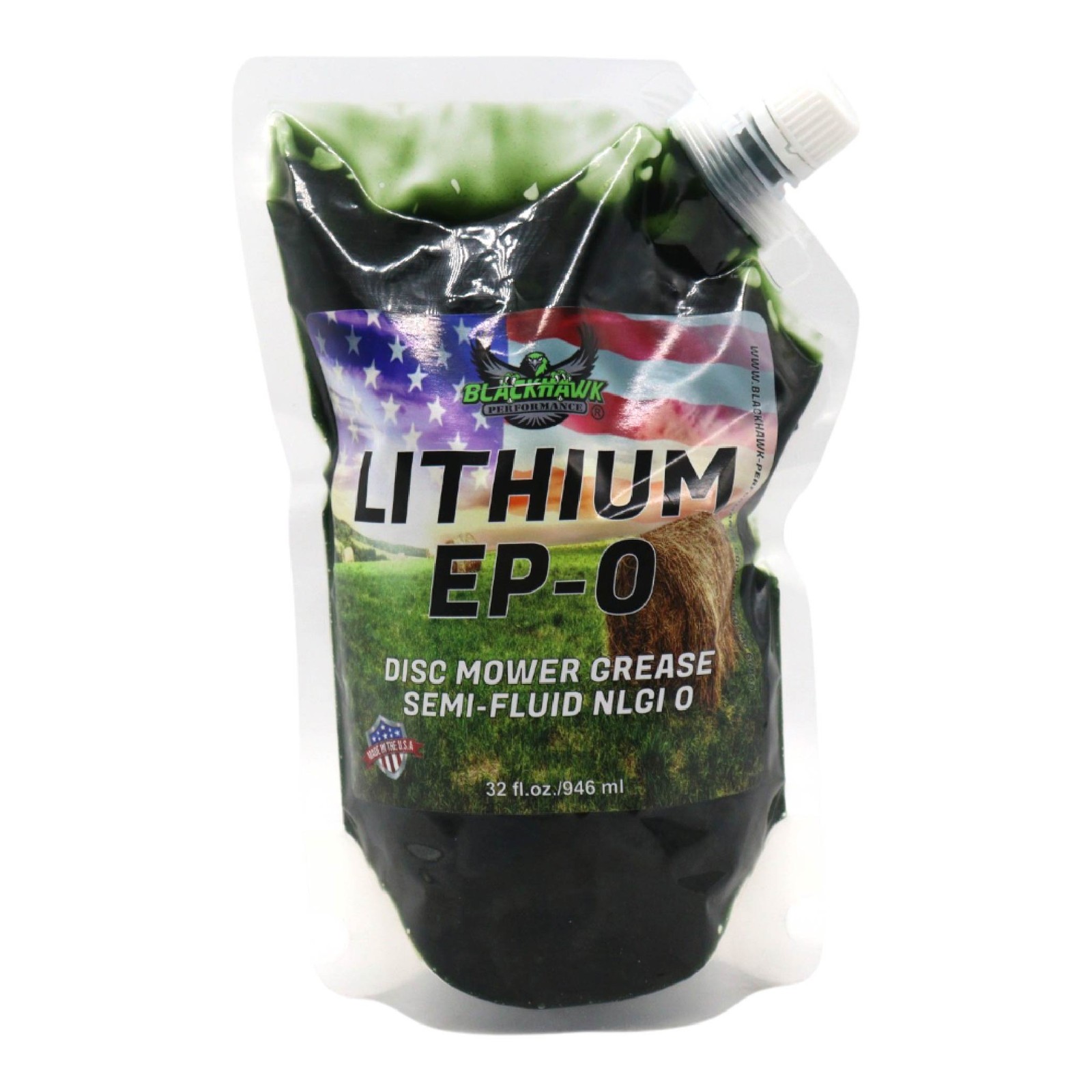Blackhawk Performance Lithium EP-0 Grease for Disc Mowers 32 oz EZ Squeeze pouch