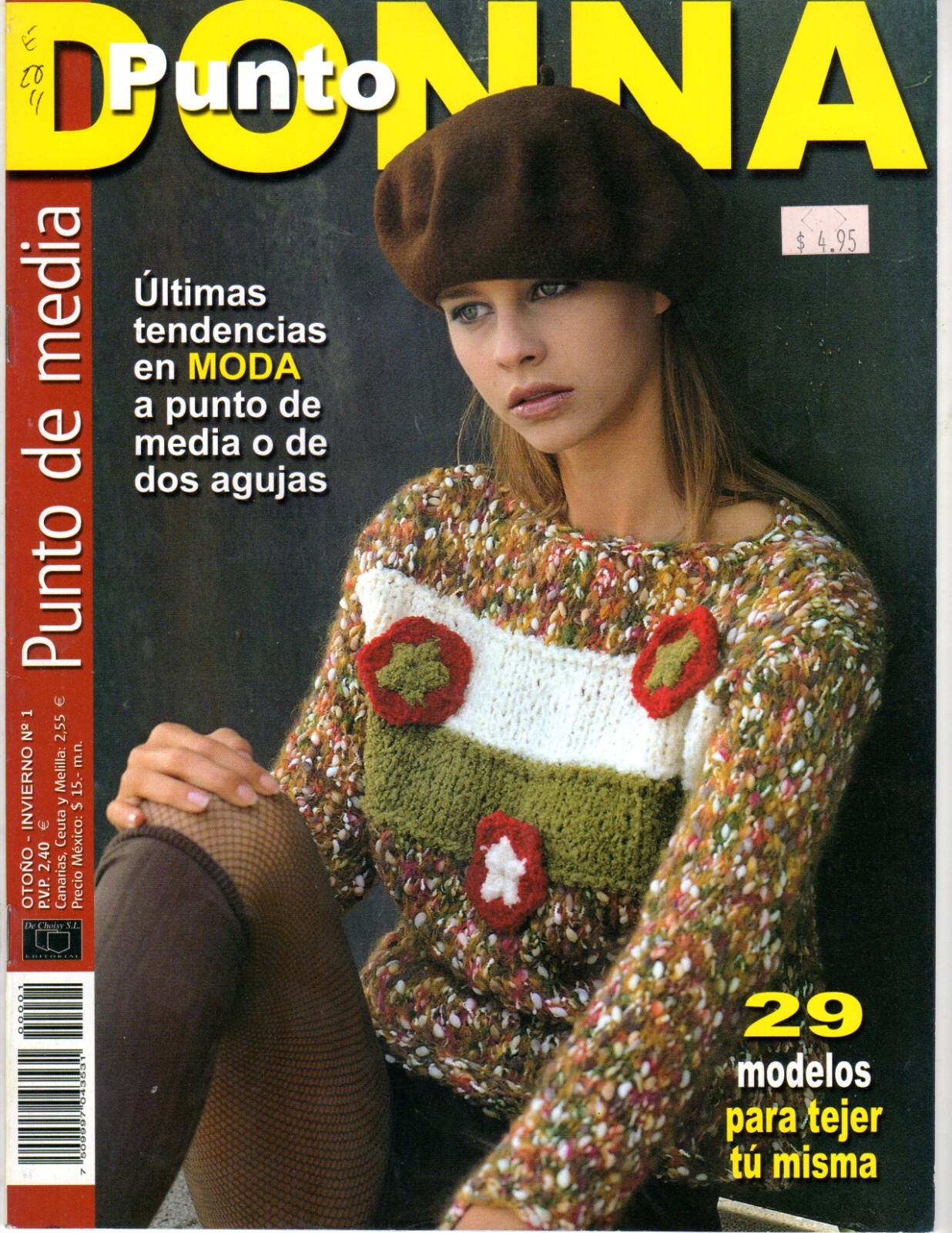 Spanish knitting books patterns. Donna. Punto de Media para Tejer.