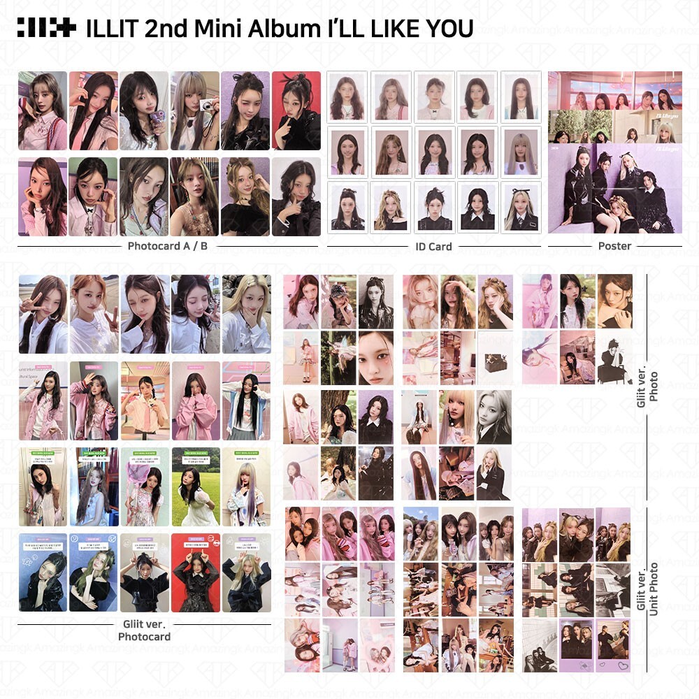 ILLIT 2nd Mini Album I'LL LIKE YOU Gllit Ver To With Between Photocard Photo