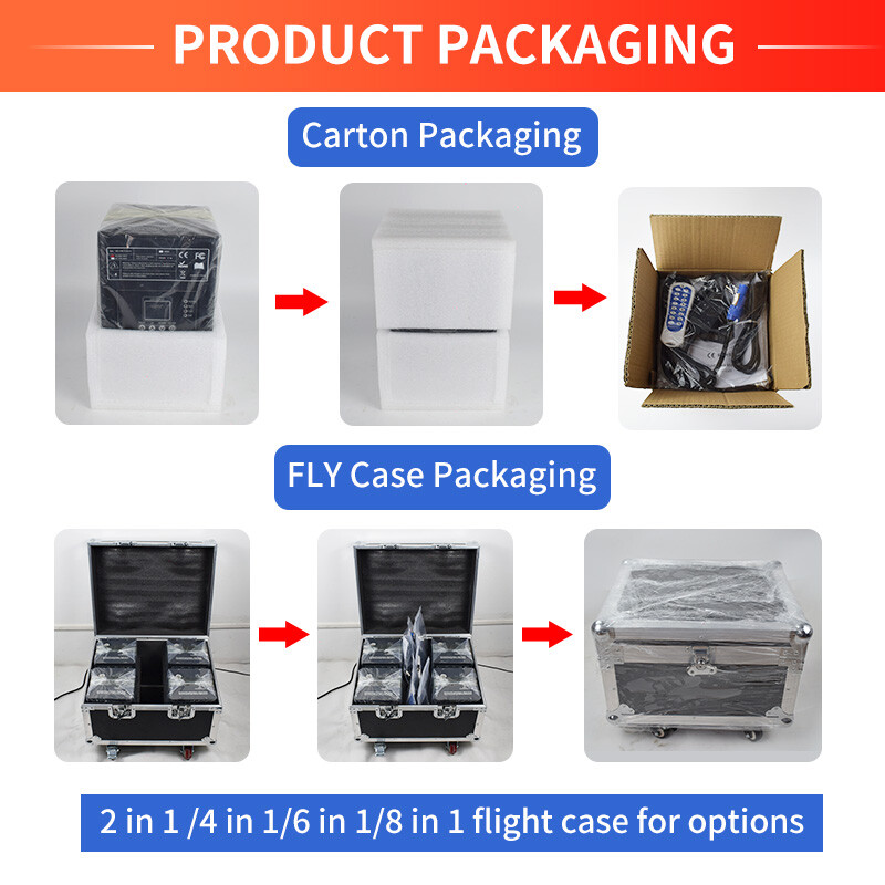 Cold Spark Firework Machine 750W DJ Event Party Stage Effect 4PCS Flight Case