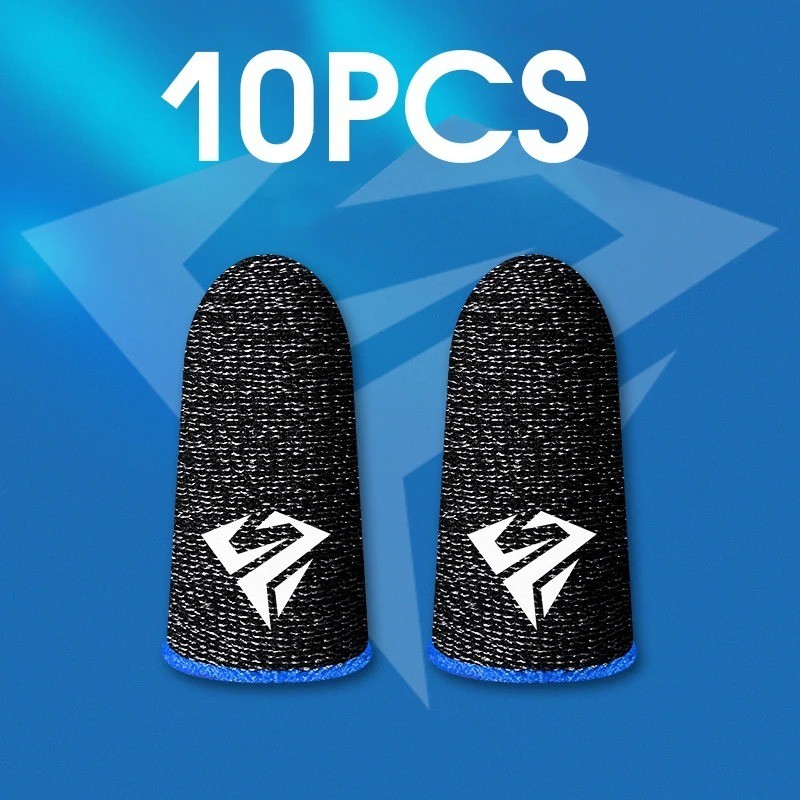 10PCS Gaming Finger Sleeves for PUBG Mobile Sweatproof Anti-Slip Touch Gloves