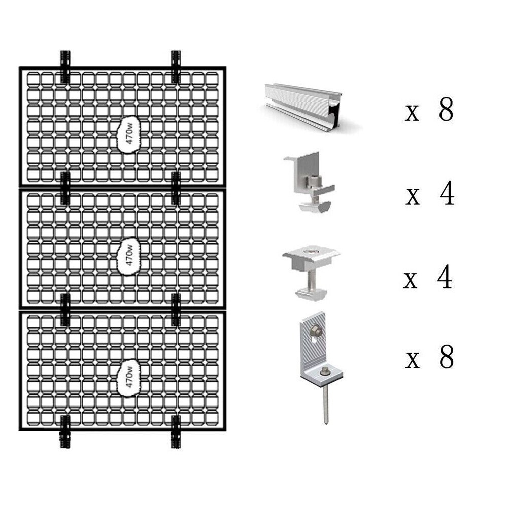 Accessories-Set Solar Rail Alu Mounting Rail Solar Panel PV Profile Solar System