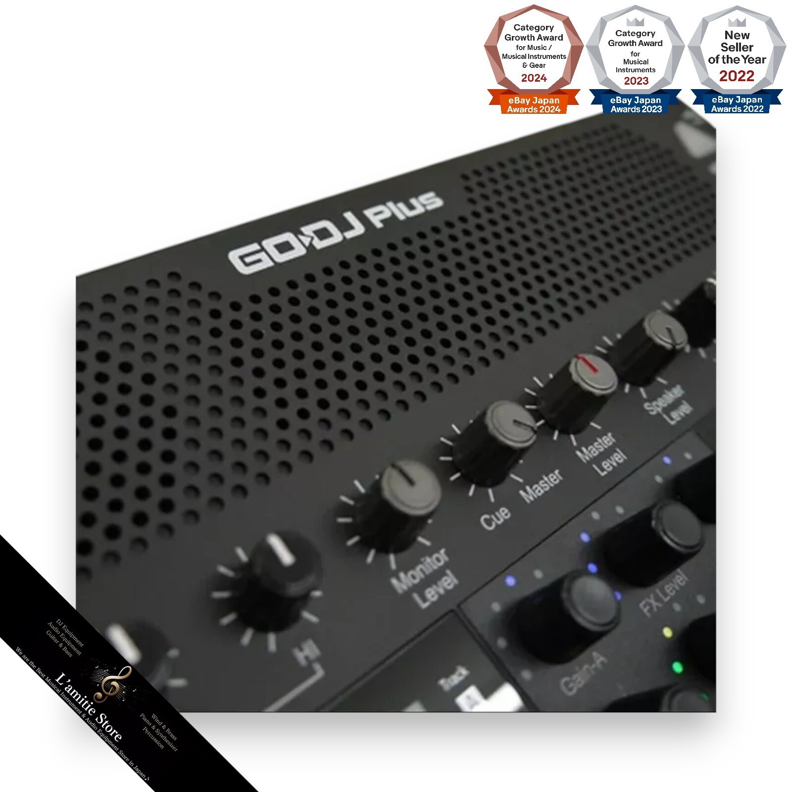 GODJ Plus A4-Size Portable DJ Controller Touch Screen Digital Speaker Box Mint