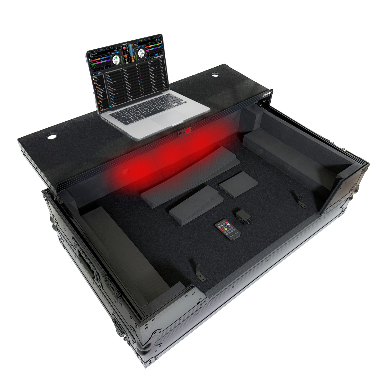 ProX ATA Flight Case For Pioneer XDJ-AZ DJ Controller with Laptop Shelf 1U Rack