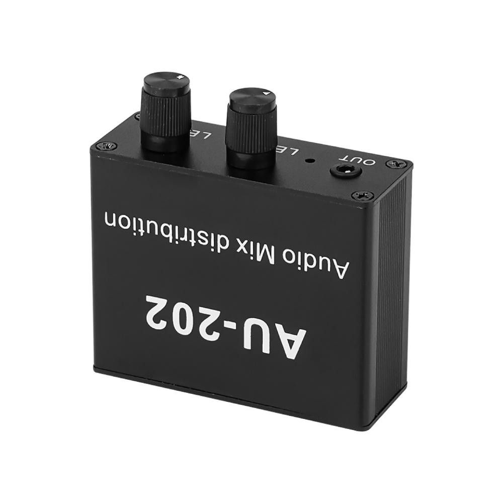 DC5-19V 2 Inputs 2 Outputs Stereo Audio Mixer Distributor  for Headphone