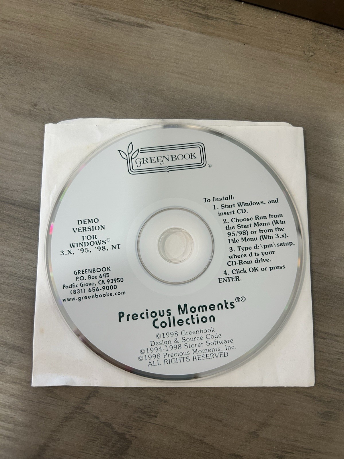 Precious Moments Collection 1998 Windows CD