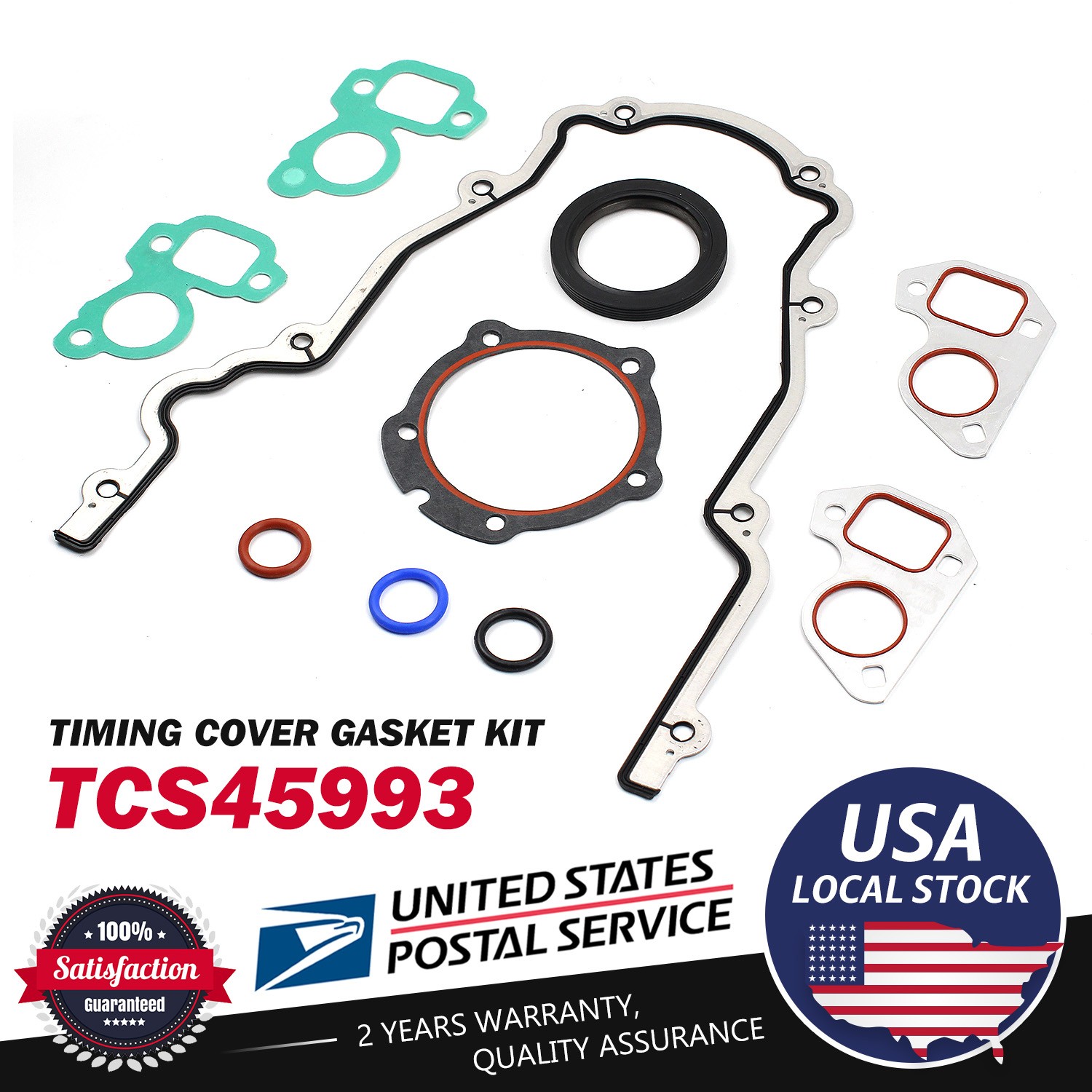 Timing Cover Gasket TCS45993 Fit Buick GMC Chevrolet 4.8L 5.3L 5.7L 6.0L USA