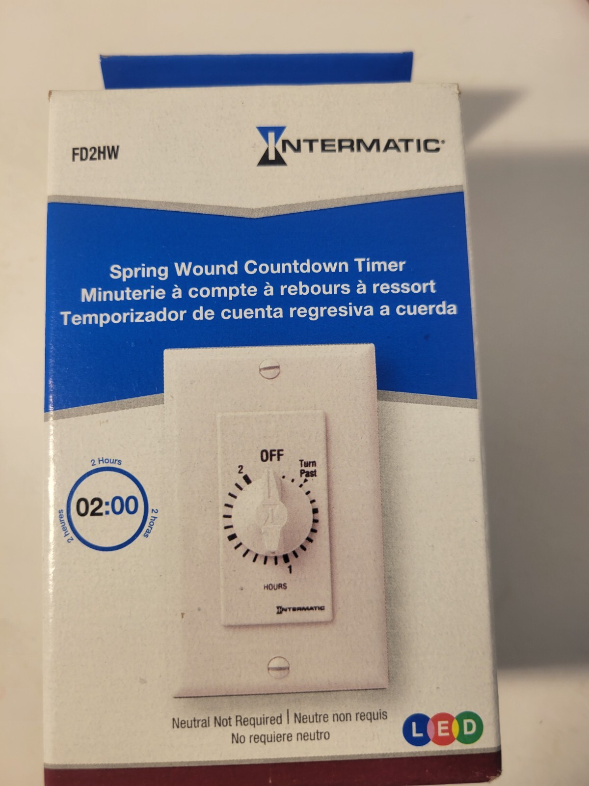 Intermatic Fd2hw Timer, Spring Wound,2 Hr
