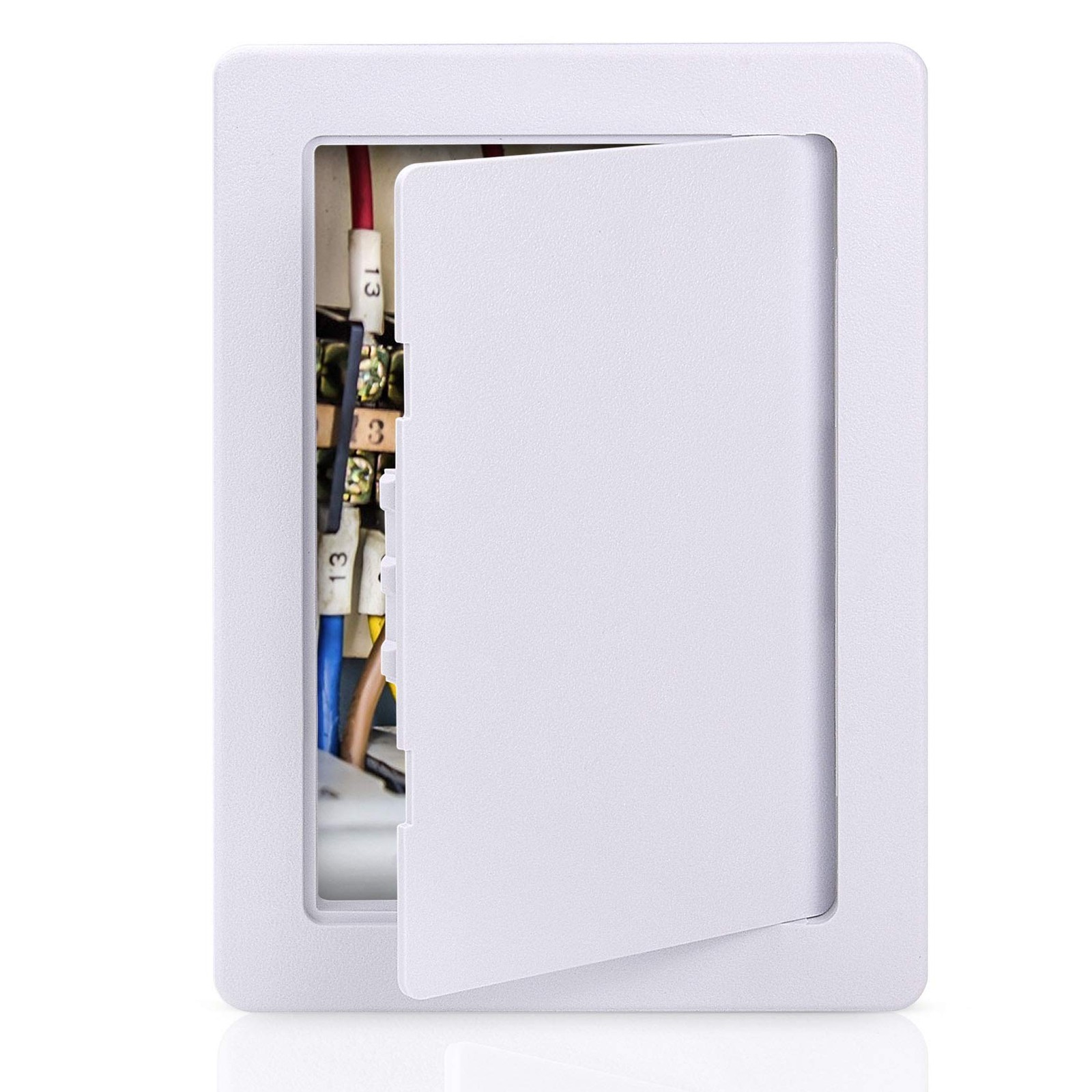 White Plumbing Access Panel Drywall 6x9 Inch Plastic Door Removable Wall