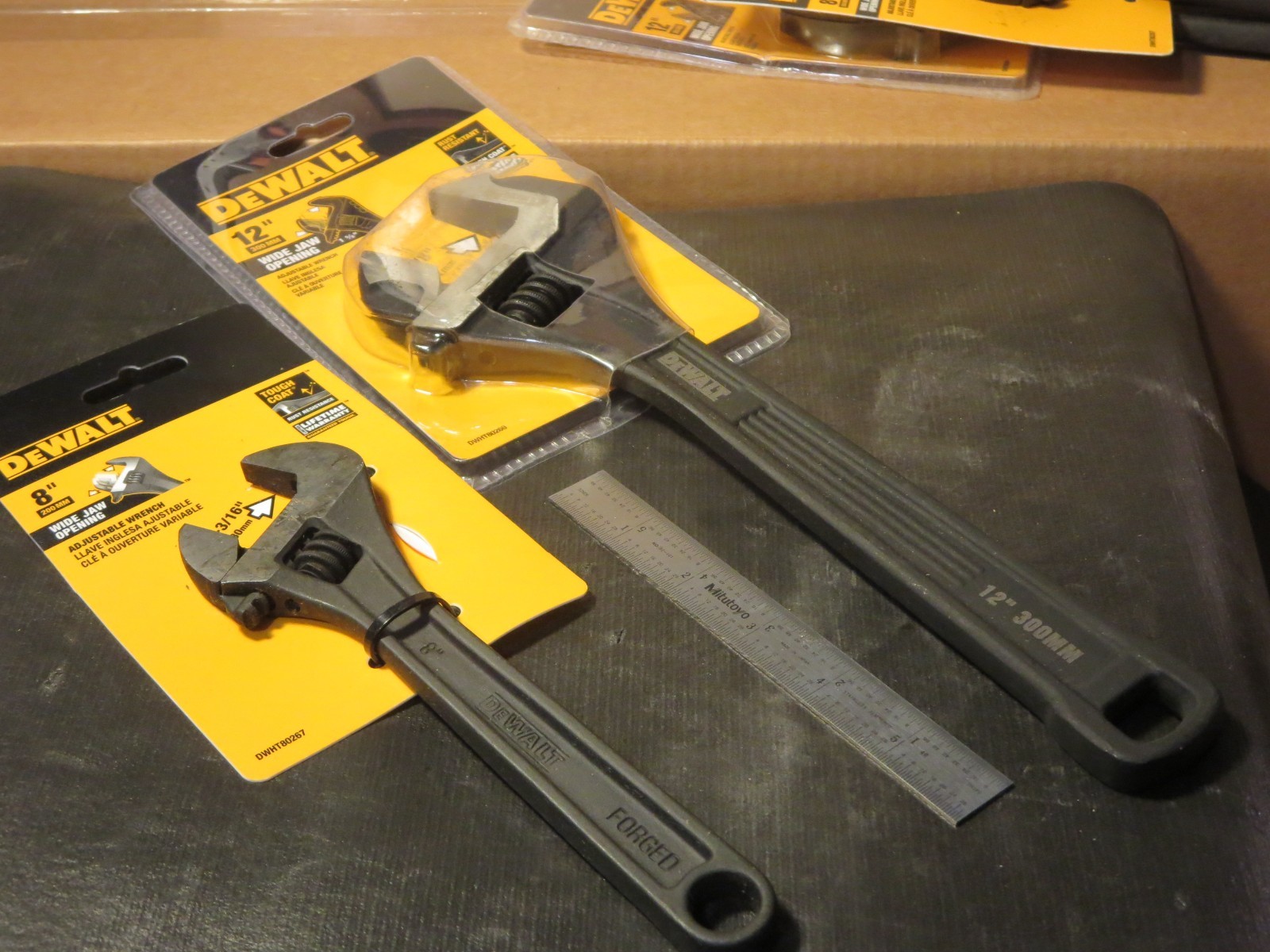 2 - DeWalt DWHT80269 and DWHT80267 Adjustable wrenches 12"and 8" New