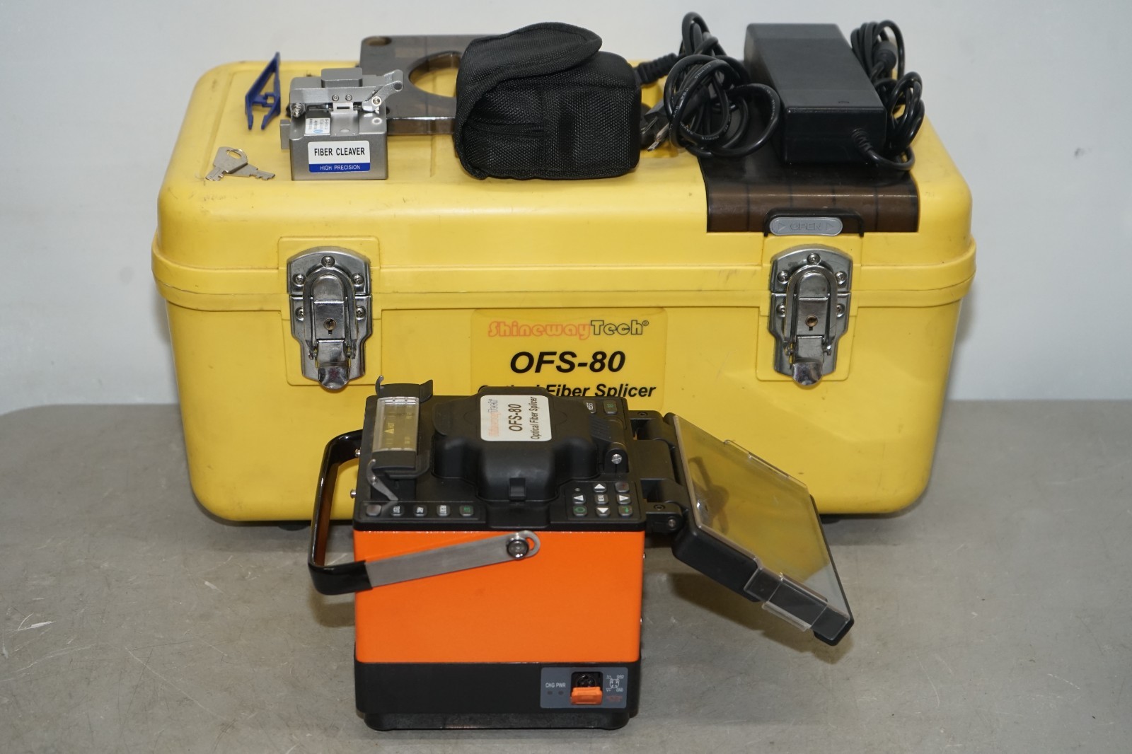 ^ Shineway Tech Optical Fiber Splicer OFS-80 #X5294
