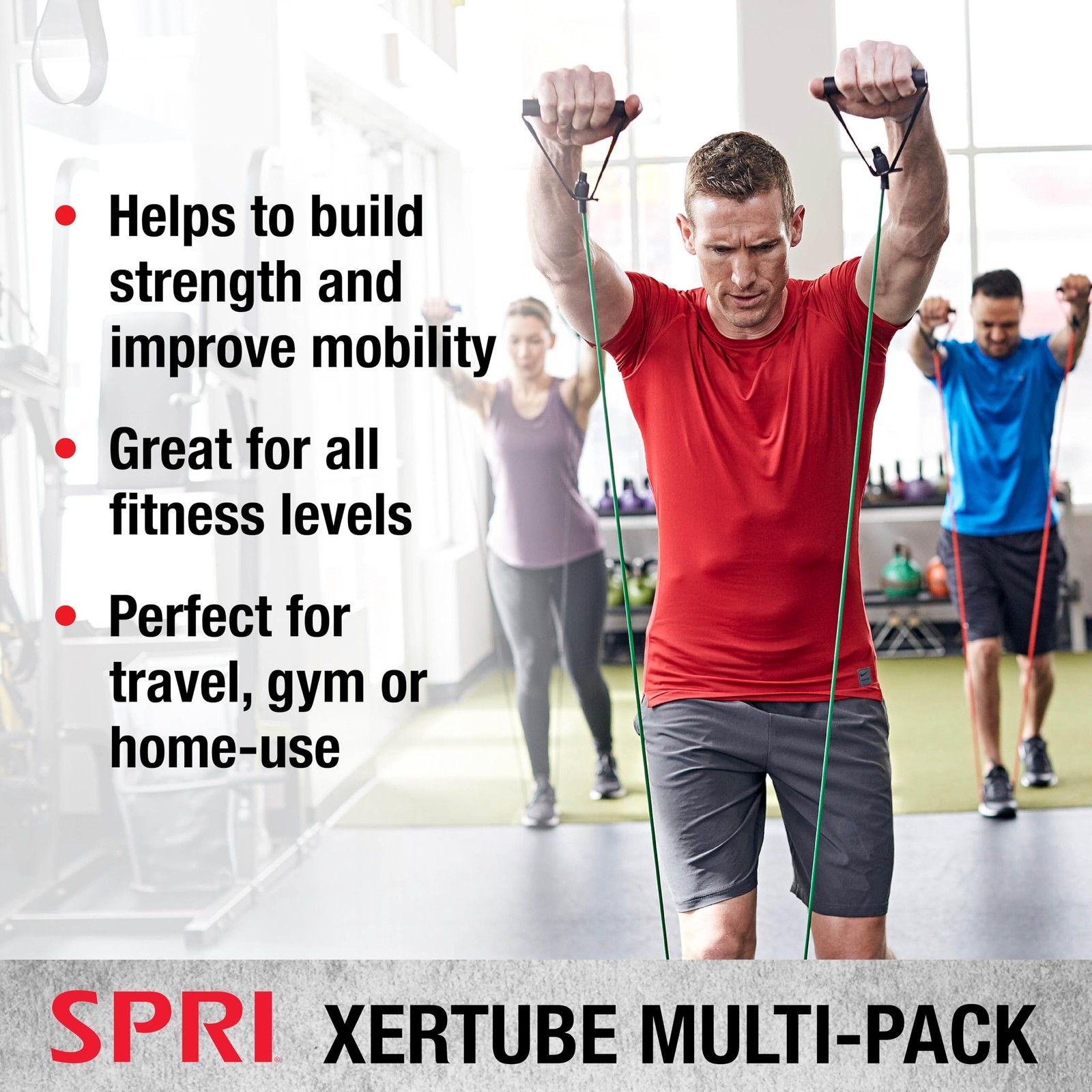 SPRI Xertube Resistance Bands with Handles – All Exercise Cords Sold Separately