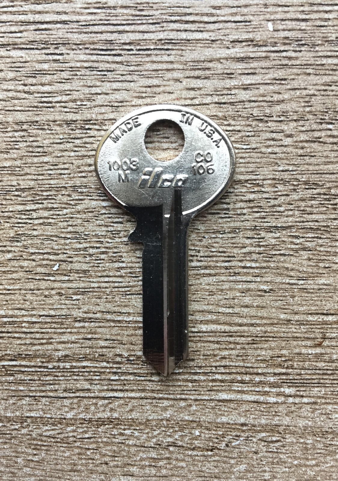 Kaba Ilco 1003M-Co106 Key Blank Type Co106 - 2 Keys - Made In USA